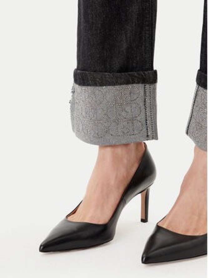 Rinascimento Jeansy CFC0125150003 Czarny Loose Fit