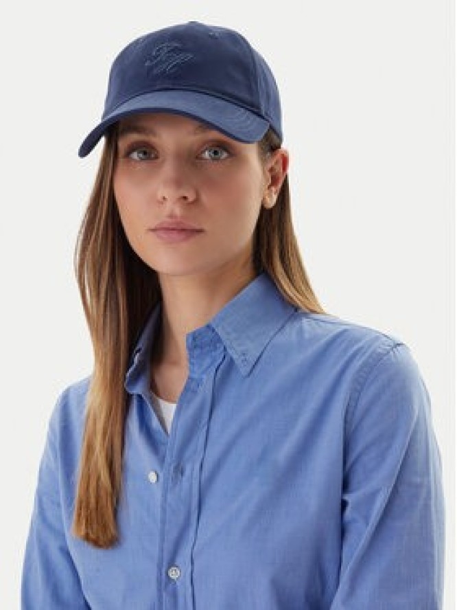 Tommy Hilfiger Czapka z daszkiem Embroidered Cap AW0AW17489 Granatowy