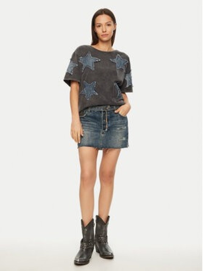 One Teaspoon Spódnica mini 26681 Granatowy Regular Fit