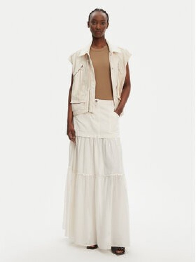 PINKO Spódnica maxi Kenny 105252 A2MI Écru Regular Fit