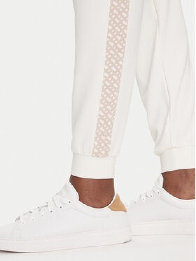 BOSS Spodnie dresowe Monogram 50535841 Écru Regular Fit