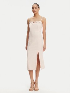 Rinascimento Sukienka koktajlowa CFC0122399003 Różowy Regular Fit