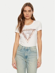 Guess T-Shirt W5RI22 J1314 Biały Regular Fit