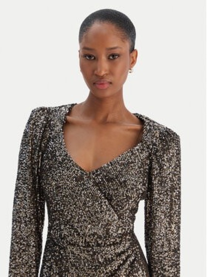 Rinascimento Sukienka koktajlowa CFC0126602003 Srebrny Slim Fit