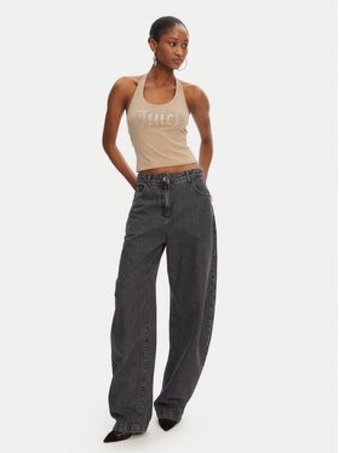 Juicy Couture Top Tied JCWCT125306 Beżowy Slim Fit