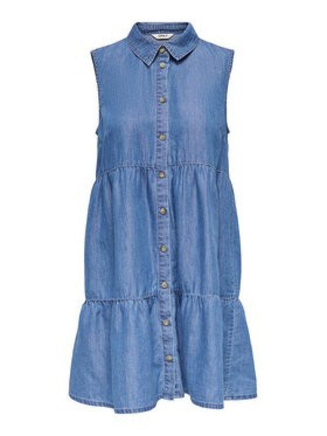 ONLY Sukienka jeansowa Bea 15344263 Niebieski Regular Fit
