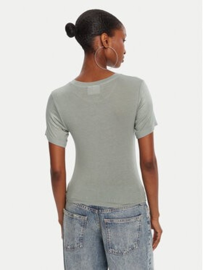 Juicy Couture T-Shirt Sheer JCWCT225301 Zielony Slim Fit