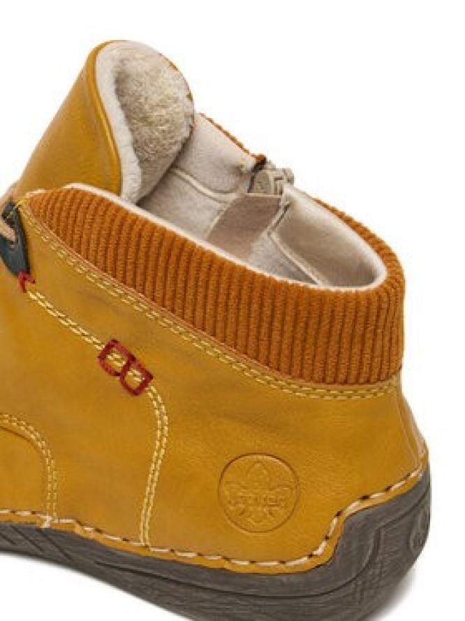 Rieker Trzewiki 52544-68 Żółty