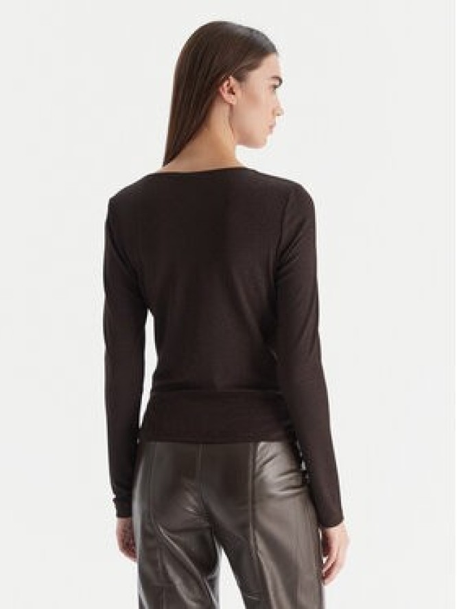 Vero Moda Bluzka Kanva 10336088 Brązowy Regular Fit