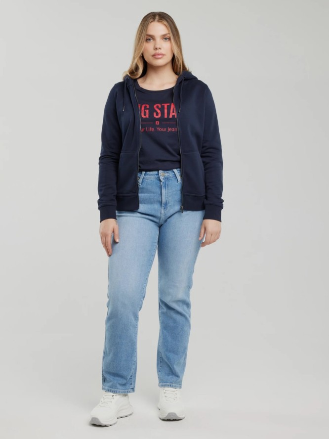 Bluza damska z kapturem granatowa Laurisana 403