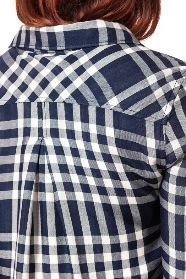 KOSZULA WRANGLER FLUID SHIRT NAVY W5239SL35 112129345