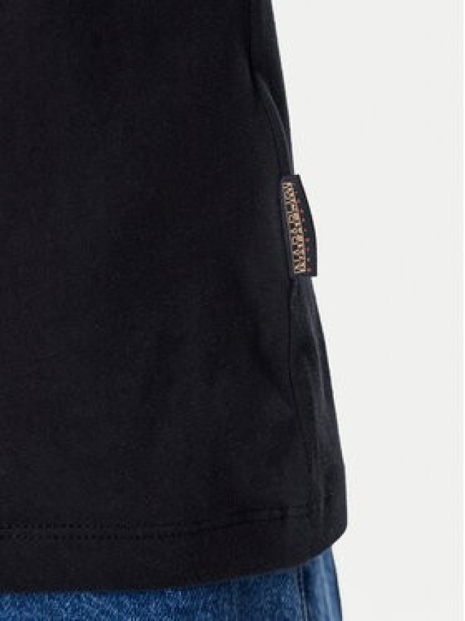 Napapijri T-Shirt NP0A4IP1 Czarny Regular Fit