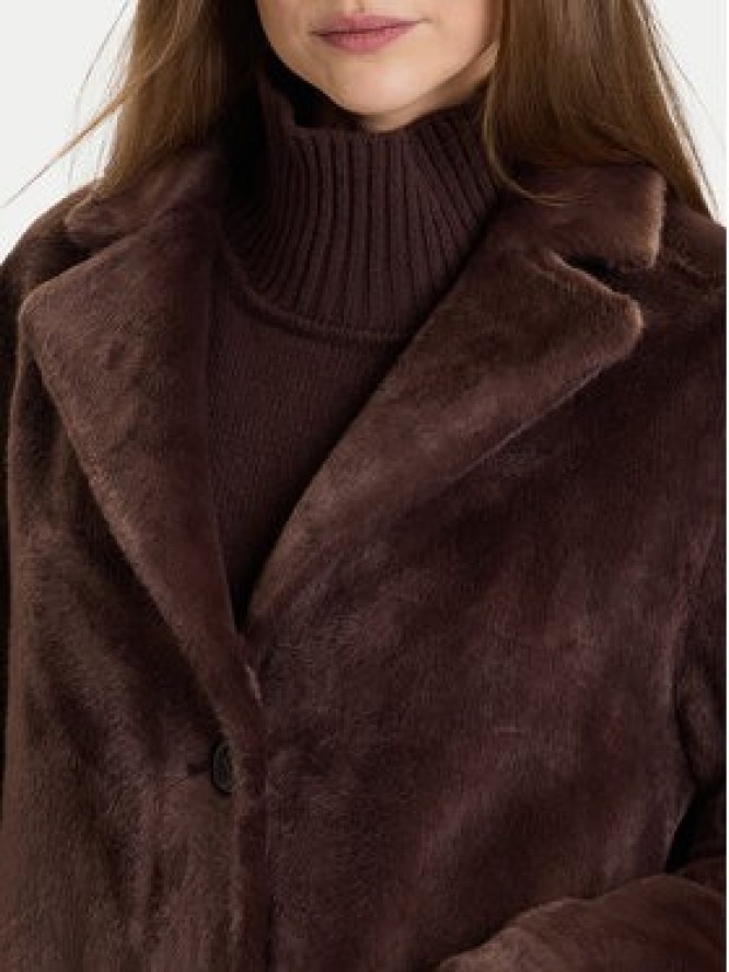 Rinascimento Płaszcz przejściowy CFC0122205003 Brązowy Regular Fit