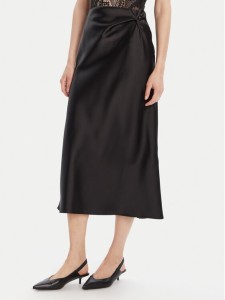 Rinascimento Spódnica midi CFC0125416003 Czarny Regular Fit