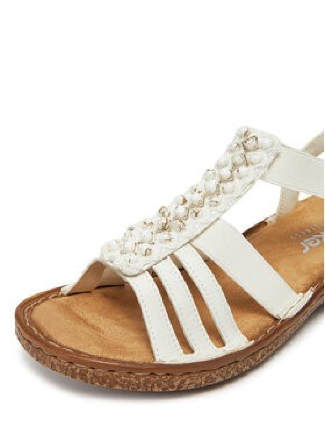 Rieker Sandały 62809-60 Biały