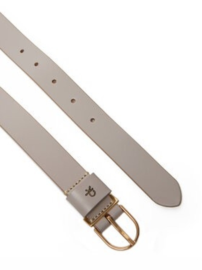 Calvin Klein Pasek Damski Ck Metal Loop Round Buckle 25Mm LV04F7039G Brązowy