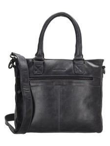 micmacbags Skórzana torebka w kolorze antracytowym - 28 x 33,5 x 9 cm rozmiar: onesize