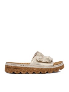 Rieker Klapki CEO-V8763-60 Złoty