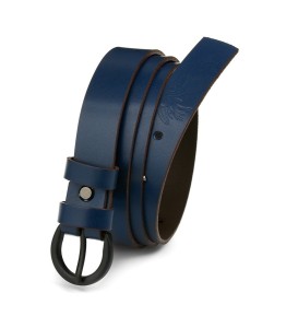 Pasek skórzany BELTIMORE granatowy A53 r.80-95 cm