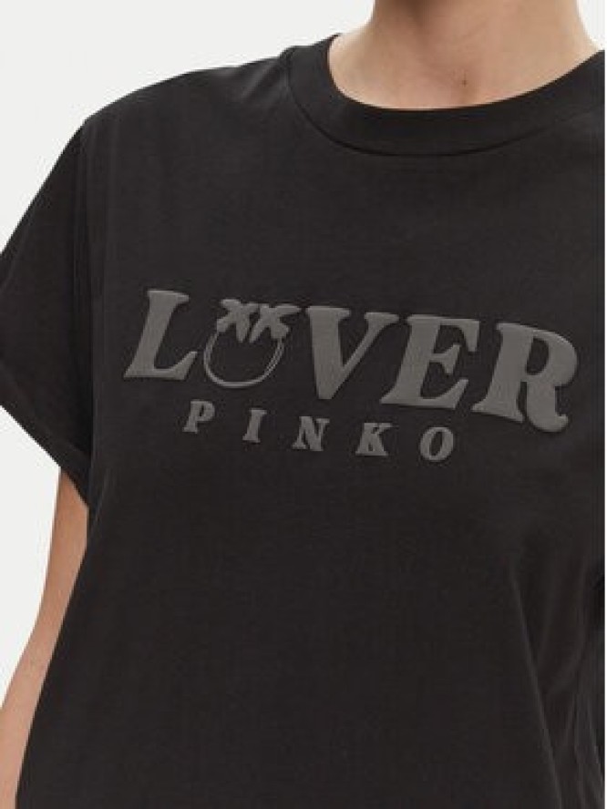 PINKO T-Shirt Torcetti 104605 A2D1 Czarny Regular Fit