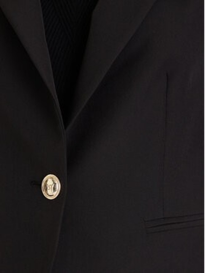 Rinascimento Marynarka CFC0126224003 Czarny Regular Fit