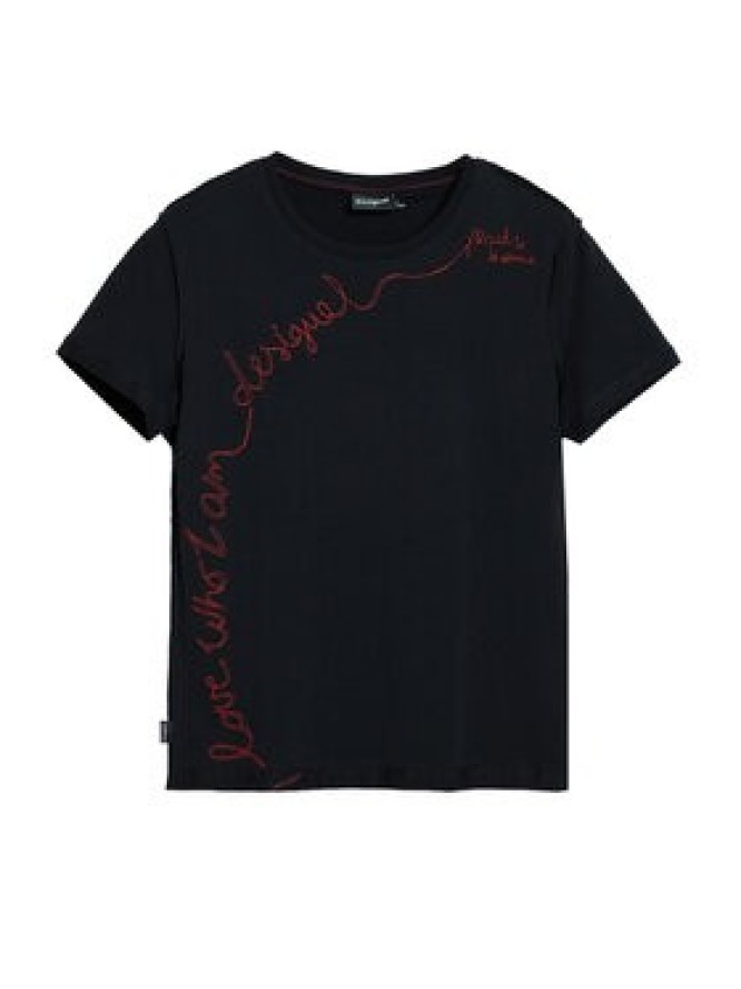 Desigual T-Shirt Charly 25WWTK08 Czarny Regular Fit
