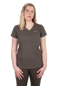 Koszulka Wędkarska Damska Fox Wc V Neck Zielona