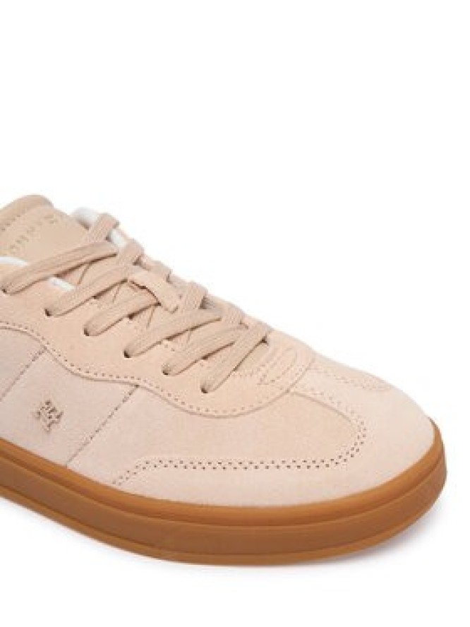 Tommy Hilfiger Sneakersy Th Monogram Plaque Suede Trainers FW0FW09180 Różowy