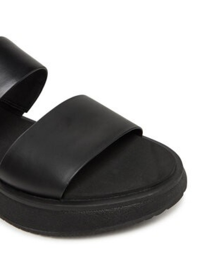 Calvin Klein Jeans Klapki Sandal Slide Double Strap YW0YW01694 Czarny