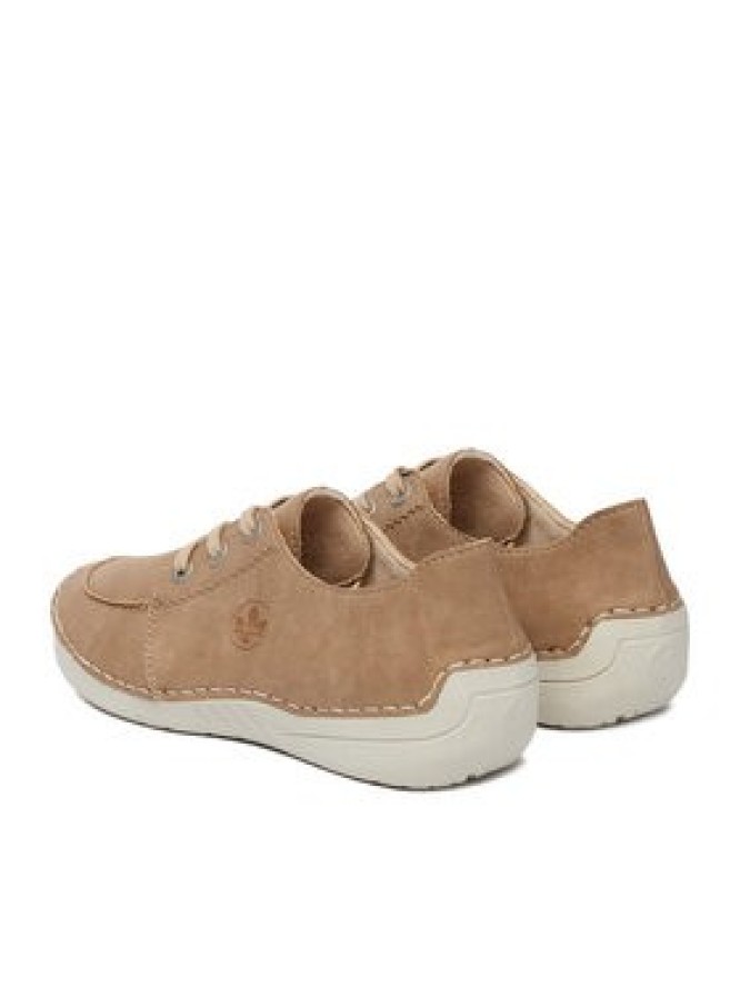 Rieker Półbuty 52545-62 Beżowy