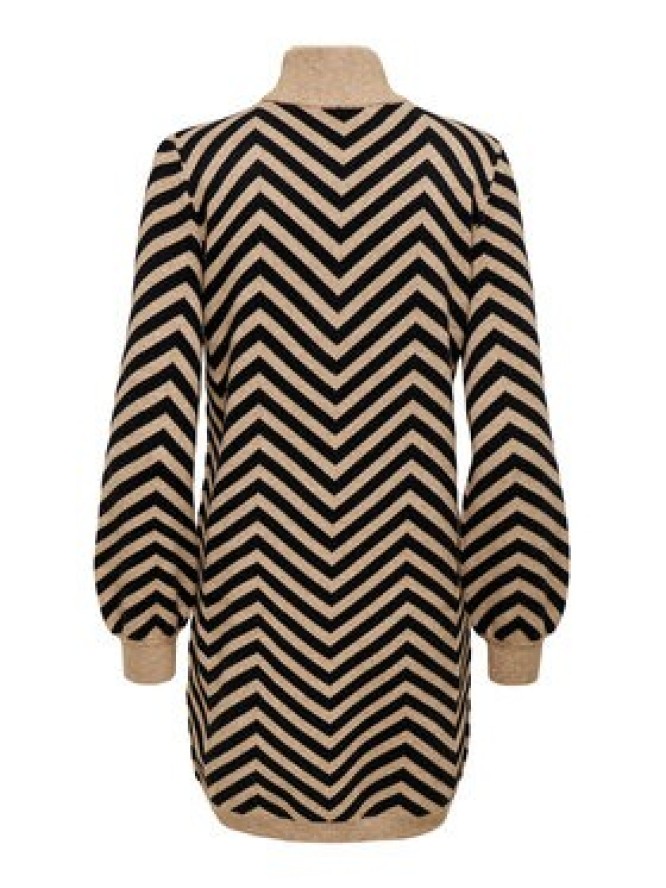 ONLY Sukienka dzianinowa Julia 15366284 Brązowy Regular Fit