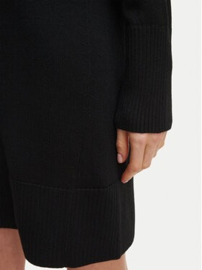 BOSS Sukienka dzianinowa 50569849 Czarny Regular Fit