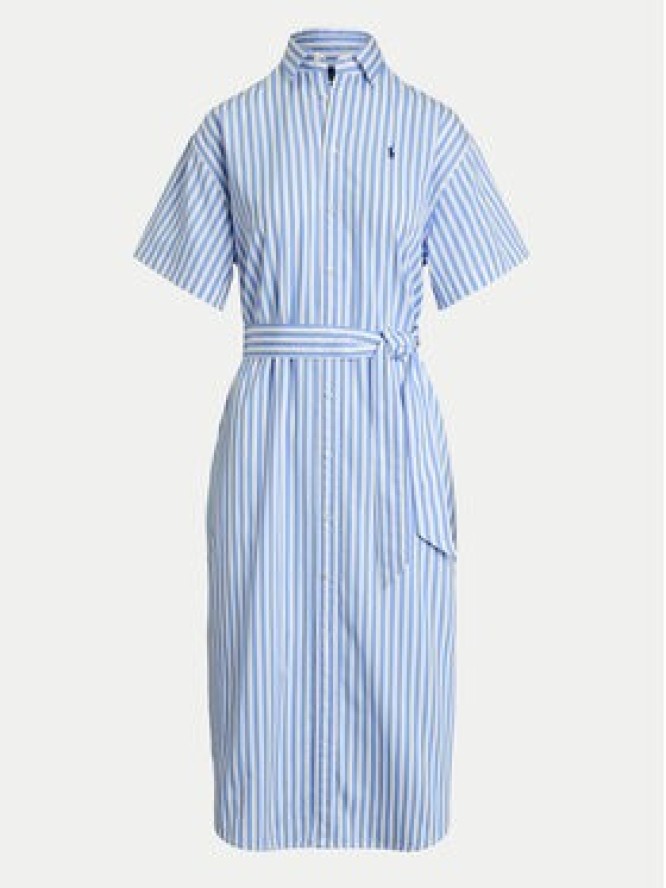 Polo Ralph Lauren Sukienka koszulowa 211959911001 Niebieski Regular Fit