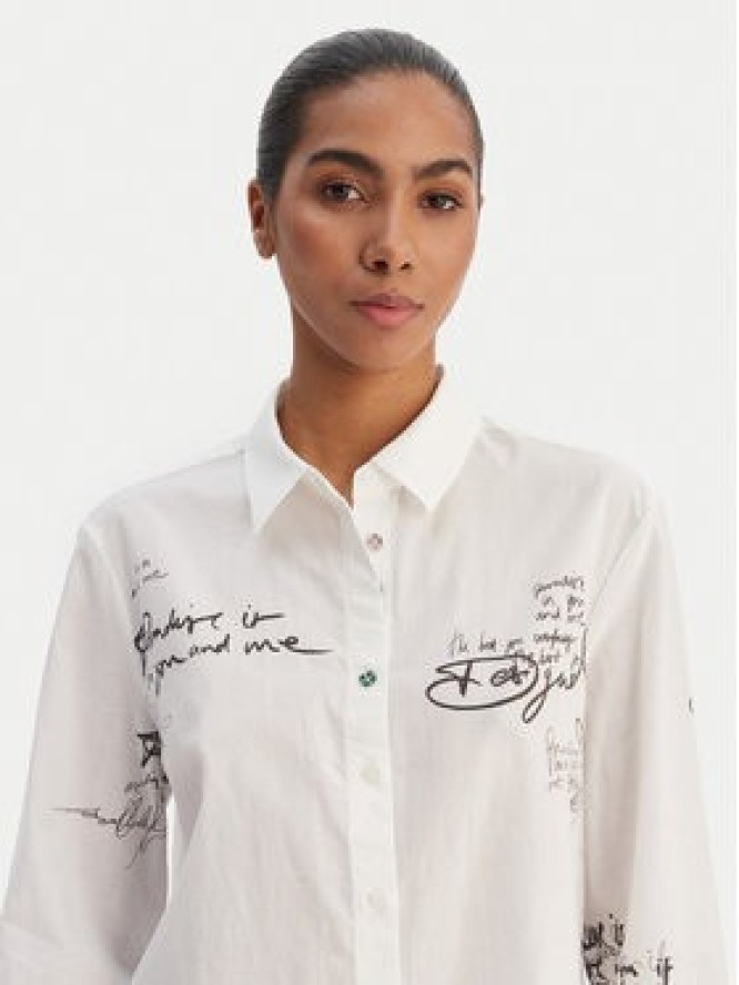 Desigual Koszula 26SWCW09 Biały Regular Fit