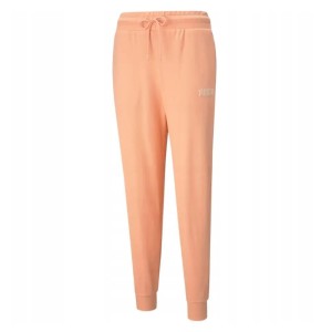 Spodnie damskie Puma Modern Basics High brzoskwiniowe
