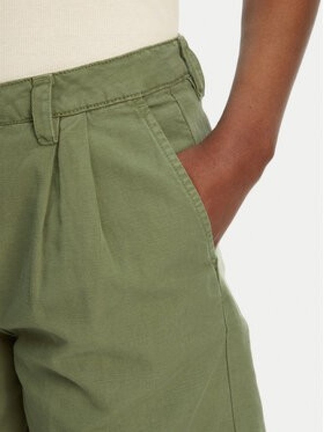 Robe di Kappa Szorty materiałowe Yvonne Light Linnen 62124LW Zielony Regular Fit