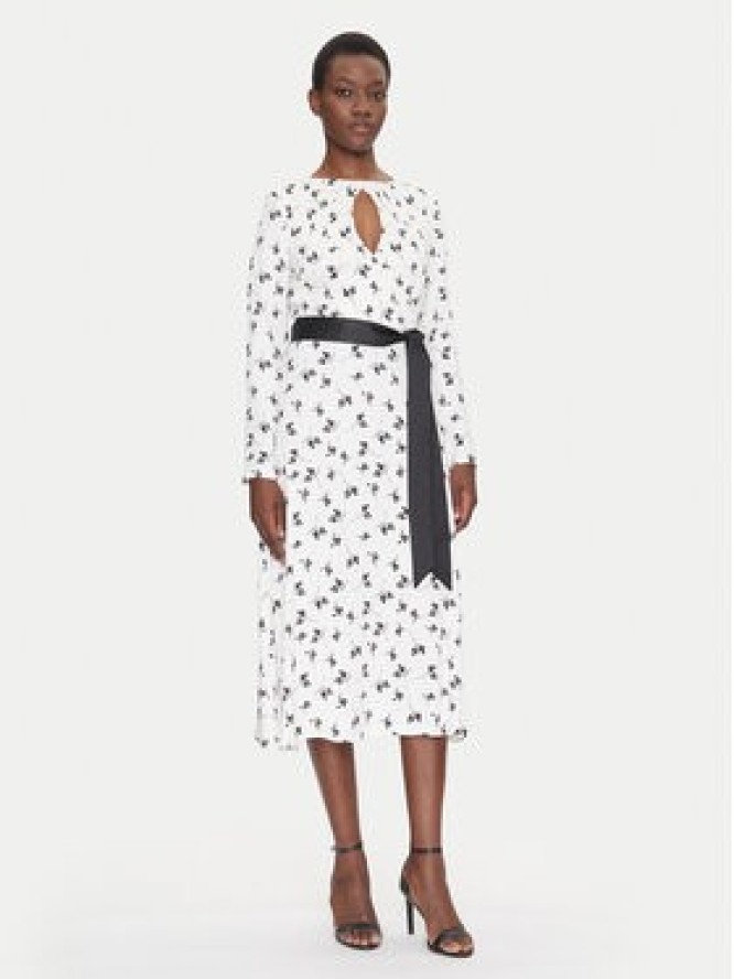 Fracomina Sukienka codzienna FS25SD2006W732T8 Biały Regular Fit