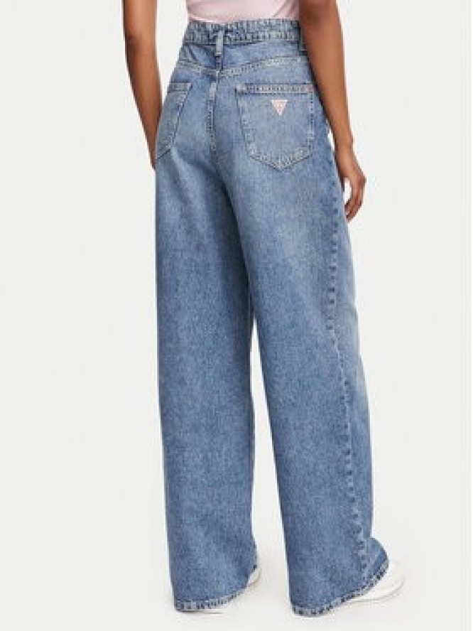 Guess Jeansy W6YAJP D1358 Niebieski Wide Leg