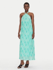 Fracomina Sukienka letnia FS25SD3006W422J3 Błękitny Regular Fit