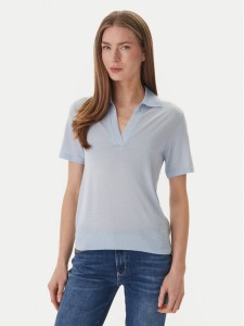 Guess Sweter W6GR03 Z0583 Błękitny Regular Fit