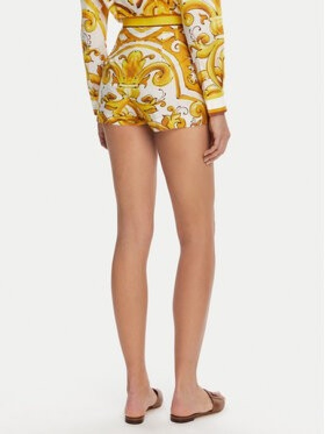 Dolce&Gabbana Szorty materiałowe FTBVIT FI5JV Żółty Regular Fit