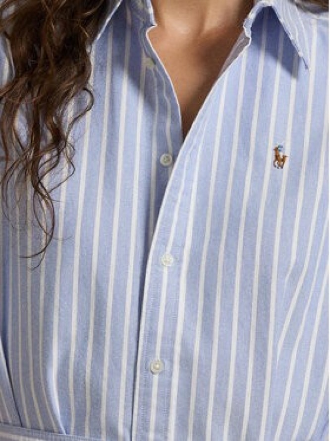 Polo Ralph Lauren Sukienka koszulowa 211959901001 Błękitny Regular Fit