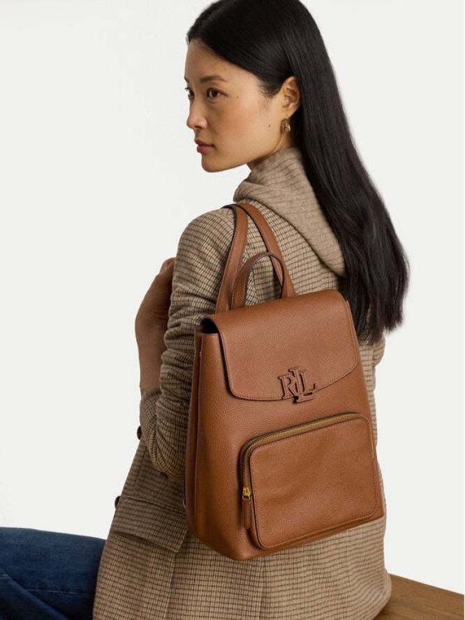 LAUREN RALPH LAUREN Plecak Medium Cameryn 431969355001 Brązowy