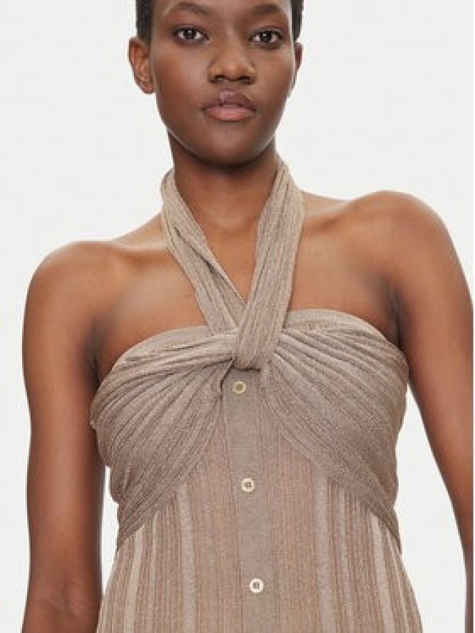 Marciano Guess Sukienka dzianinowa 5GGK48 5811Z Beżowy Slim Fit