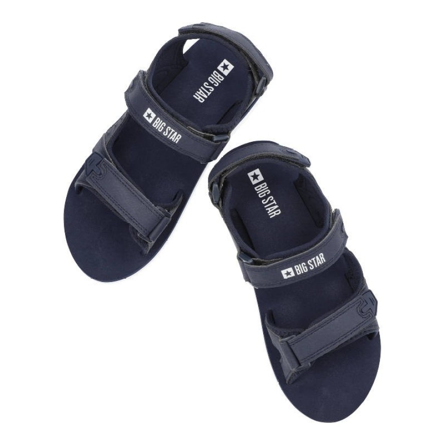 Granatowe Sandały Big Star Lekkie Buty Na Lato