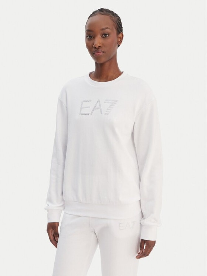 EA7 Emporio Armani Bluza 7W000953 AF15831 U0002 Biały Regular Fit