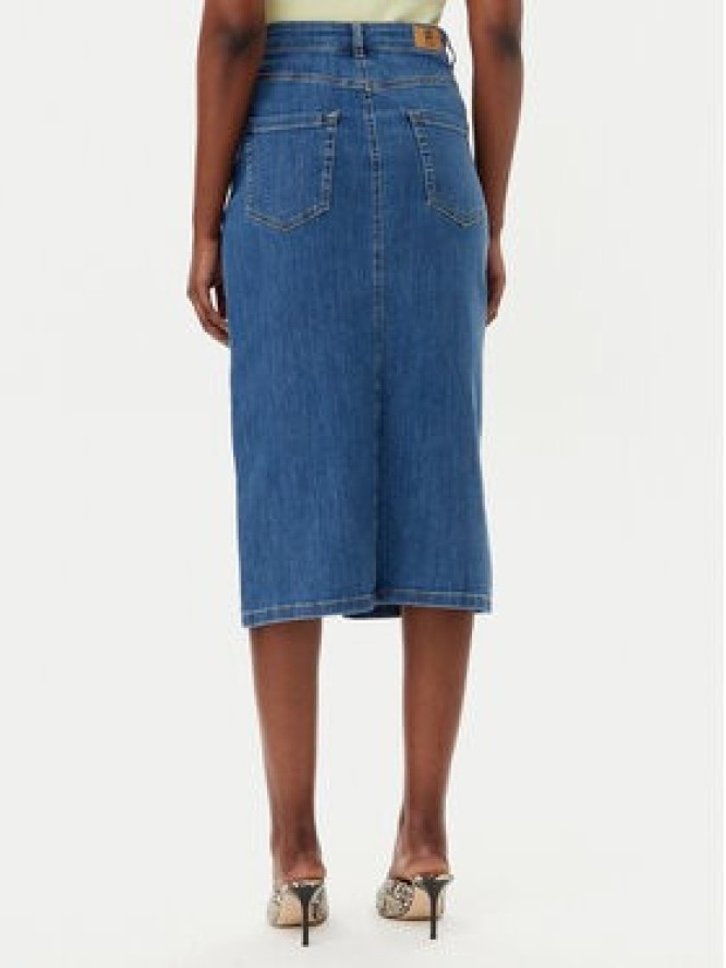 Marella Spódnica jeansowa Liquore 2515101041 Niebieski Regular Fit