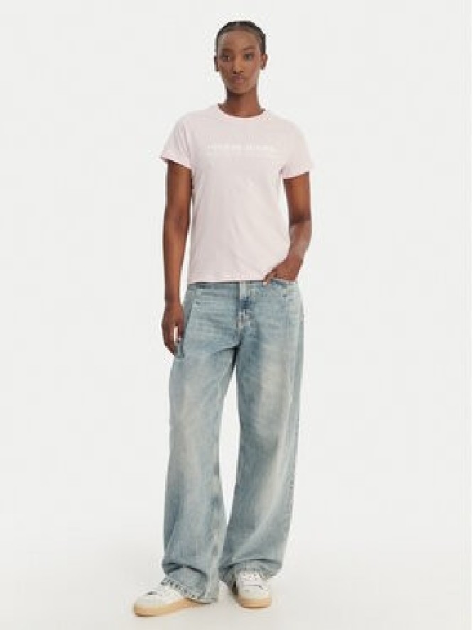 Guess Jeans T-Shirt W6GIC5 K8HM0 Różowy Regular Fit