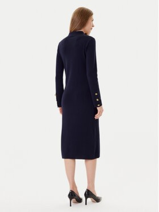 Luisa Spagnoli Sukienka dzianinowa Matteucci 100147 Granatowy Regular Fit