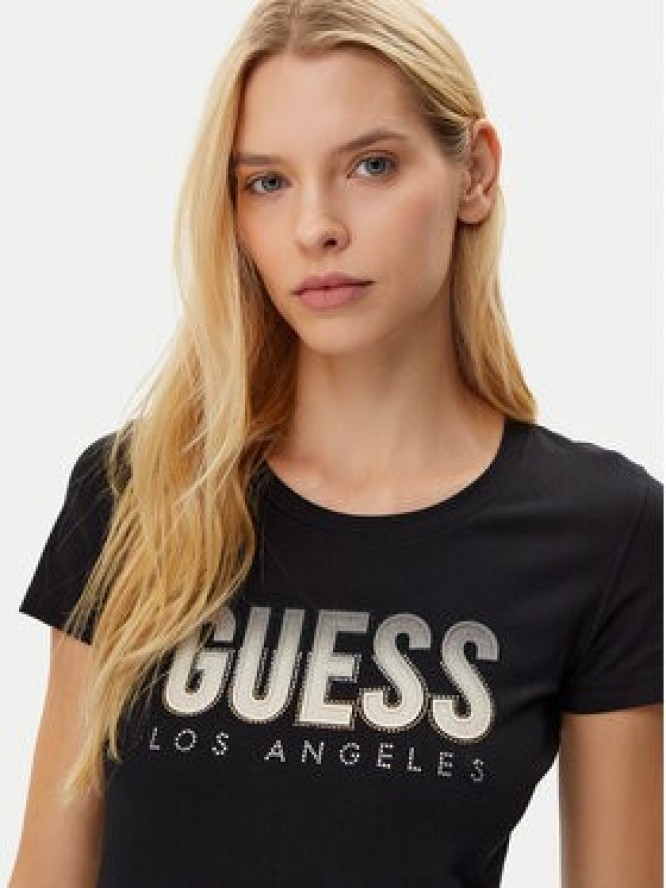 Guess T-Shirt W5GI14 J1314 Czarny Regular Fit